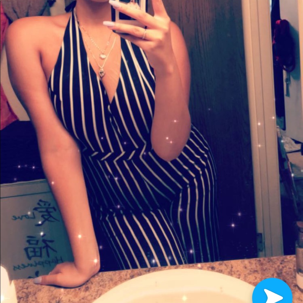 Striped Jumpsuit